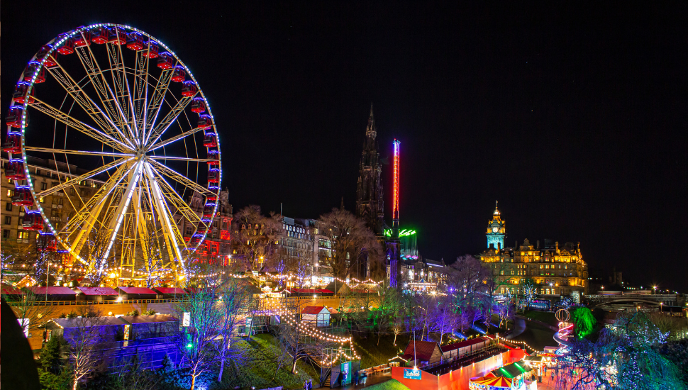 Edinburgh, Scotland, at Christmas
