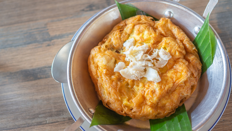 Thai crab omelette