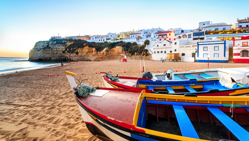 Beach in Carvoeiro, Algarve, Portugal