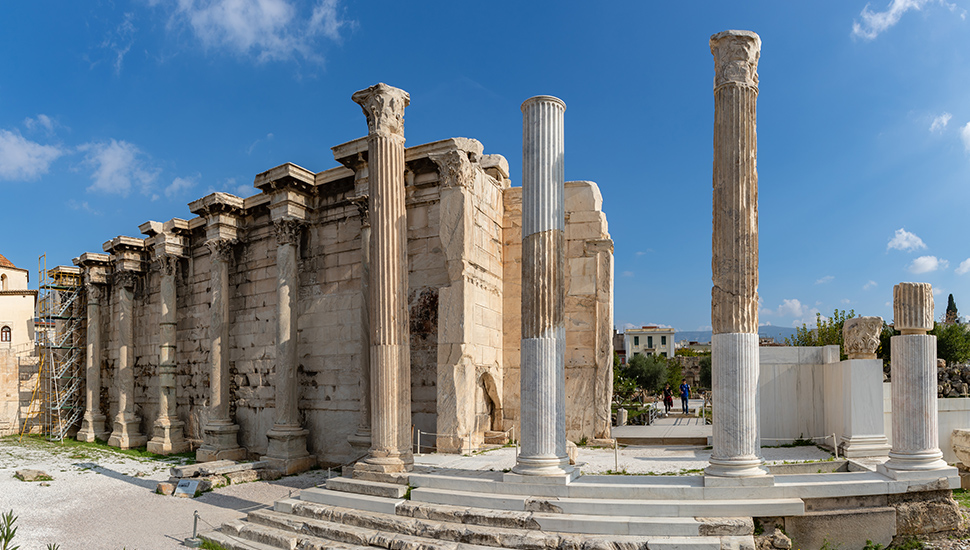 A picture of Hadrian's Library