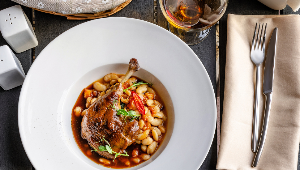 Duck confit leg