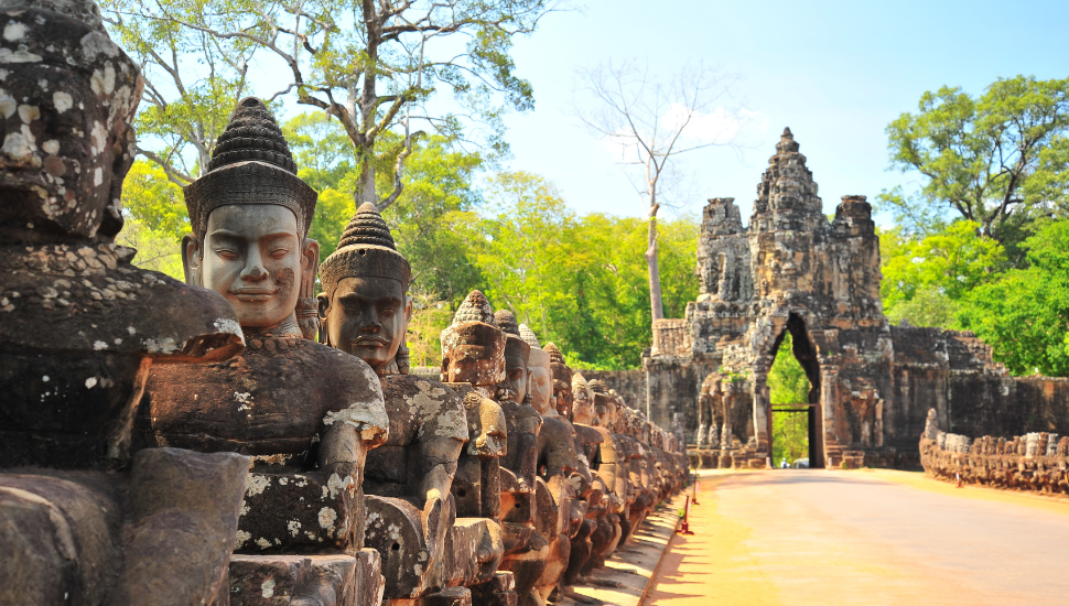 Stone Gate of Angkor Thom, Cambodia