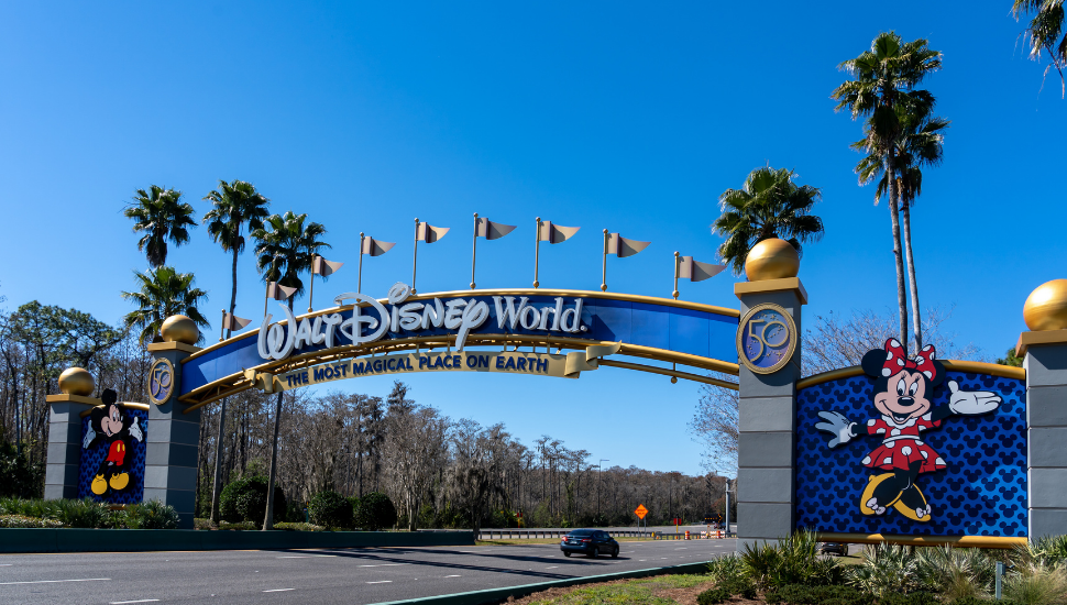 Entrance Arch Gate to Walt Disney World Florida