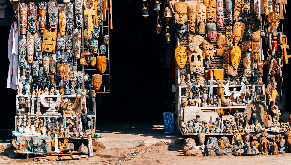 Street vendor stall in Cairo, Egypt