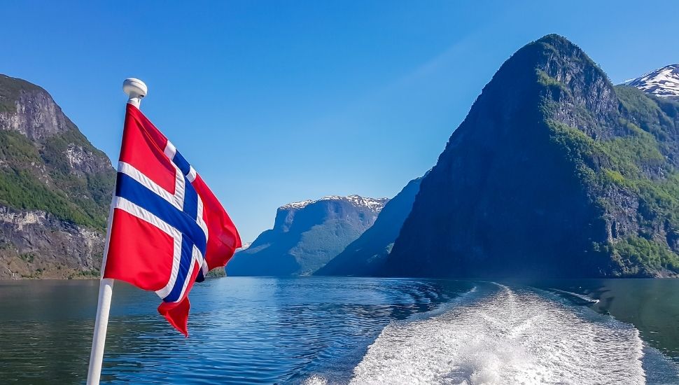 Norway Cruise Ship Flag Fjords