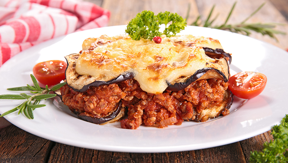 Plate of moussaka