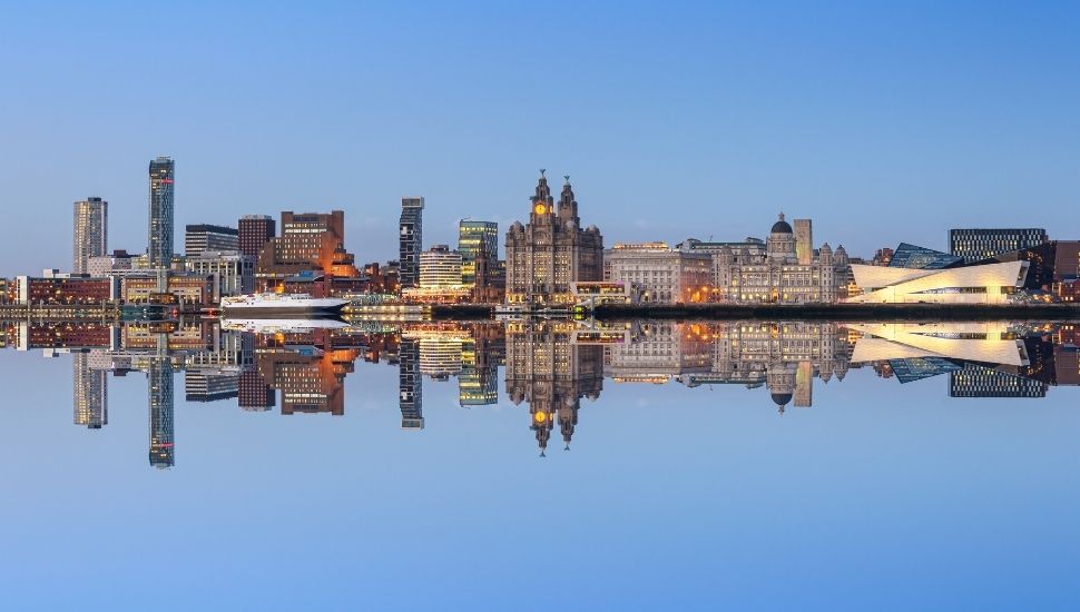 Liverpool city waterfront