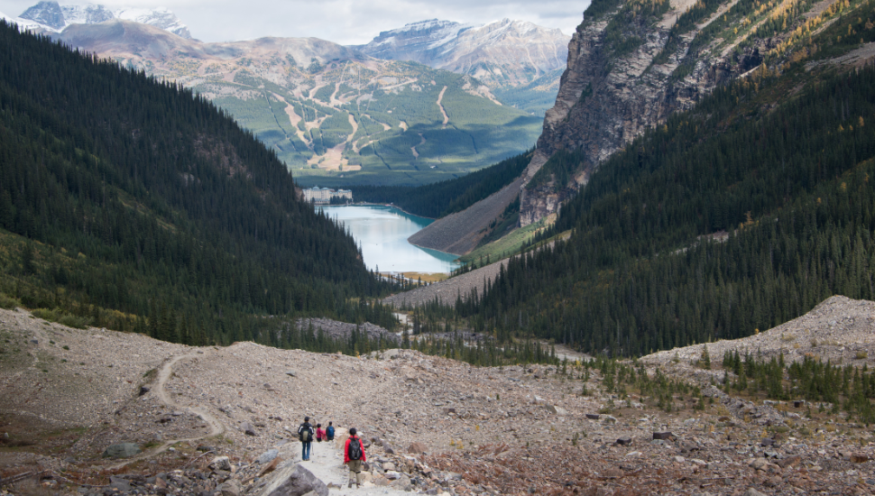 Hiking the Plain of Six Glaciers, Banff National Park, Canadian Rockies