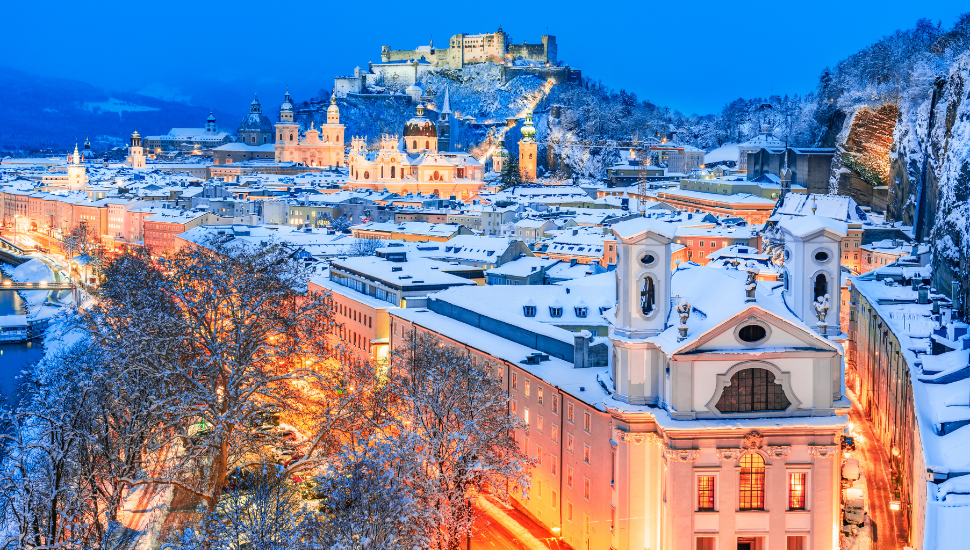 Salzburg, Austria at Christmas time