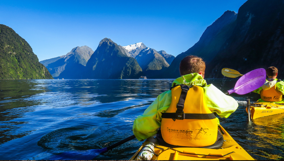 Kayaking in New Zealand