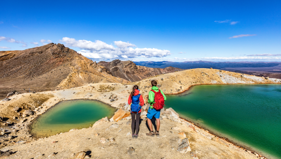 Hiking in Tongariro Alpine Crossing National Park