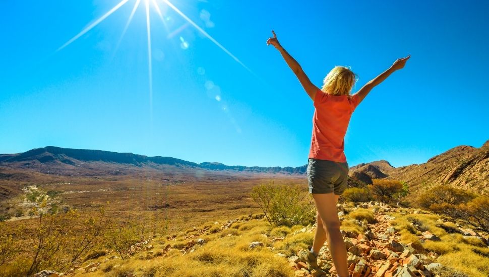 Woman traveller in Australia