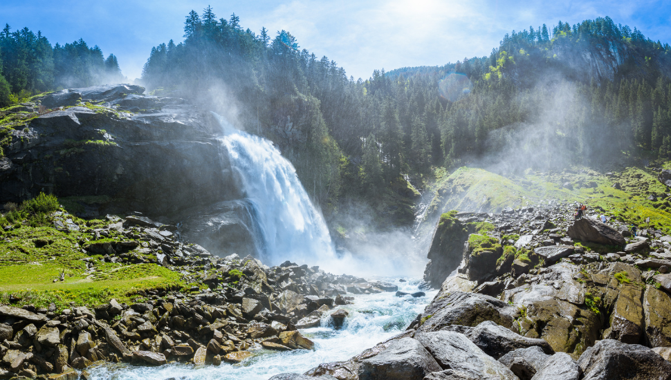 Krimmler Waterfall, National Park Hohe Tauern, Salzburg, Austria