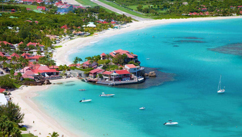 Aerial view of Eden Rock, St. Bart