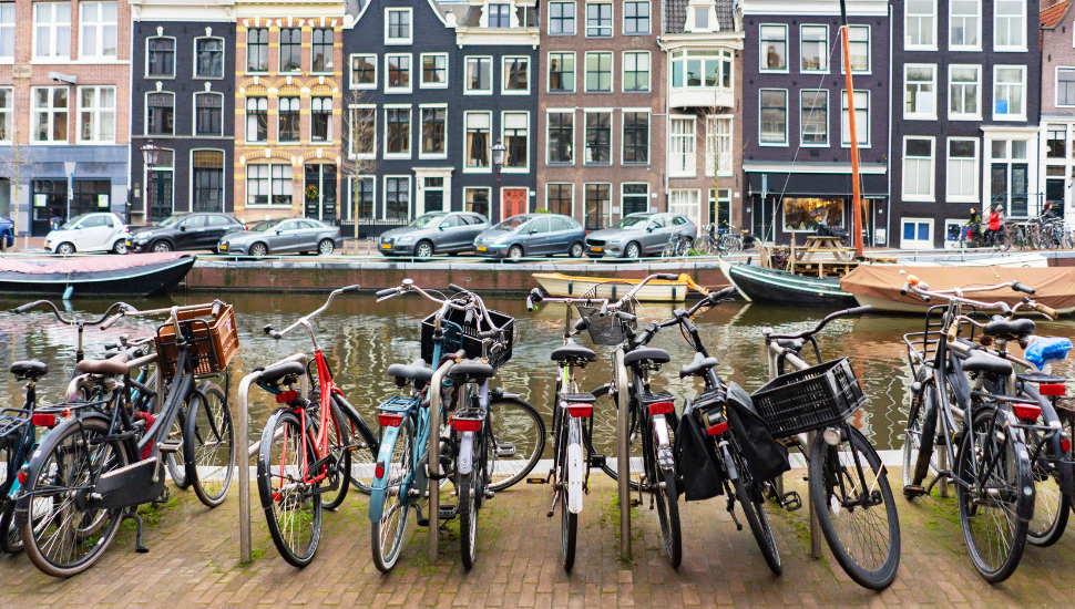 Bikes in Amsterdam, Holland
