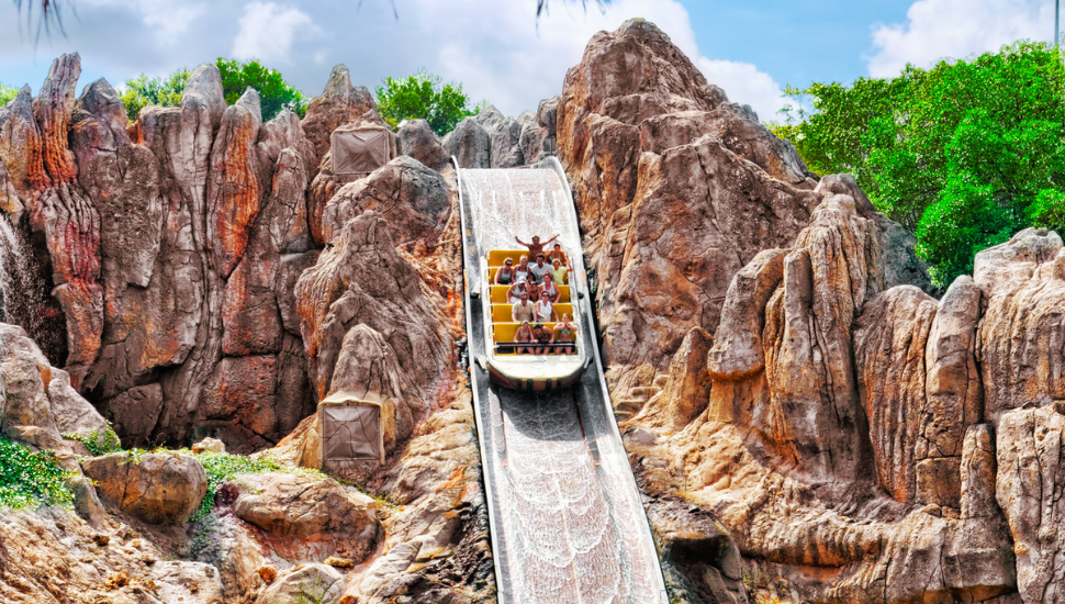 Log flume at Port Aventura, Spain