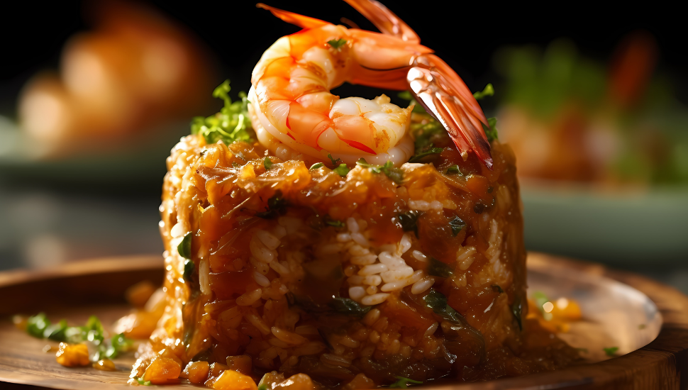 Caribbean Shrimp Mofongo