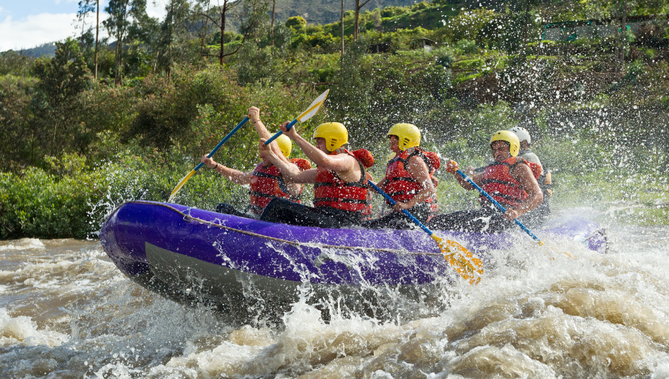 White water rafting on Ecuador's Pastaza River