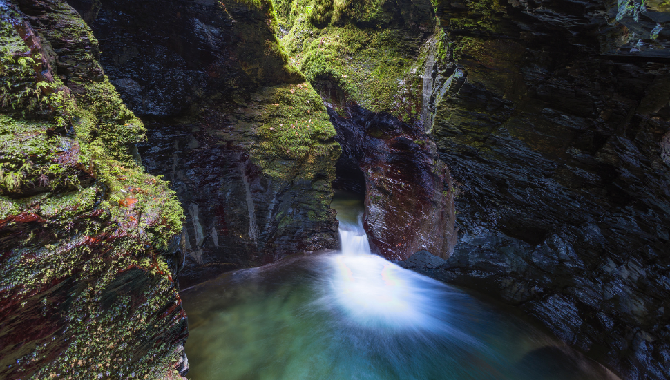 Devils Cauldron in Lydford Gorge, Devon, England