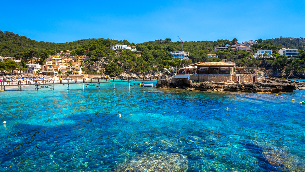 Playa de Camp de Mar Beach in Mallorca