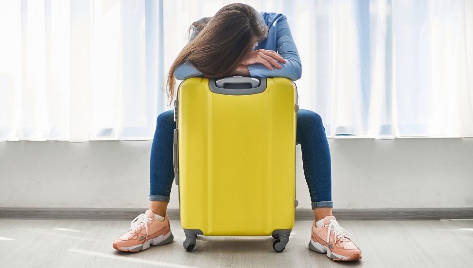 Girl affected by travel delays