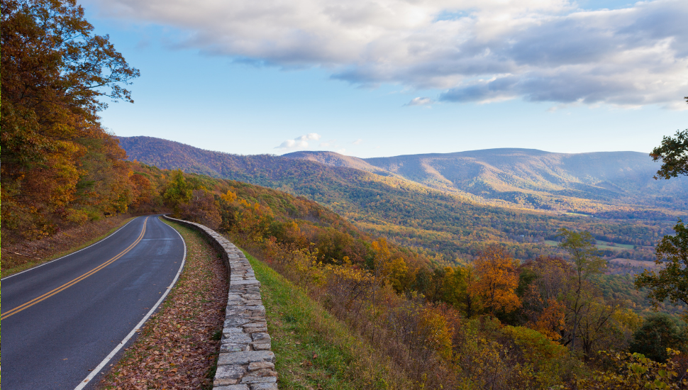 Skyland Drive Shenandoah National Park Virginia US