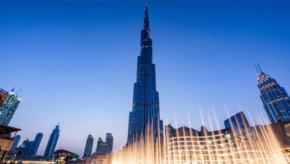 Burj Khalifa and Mall Fountains