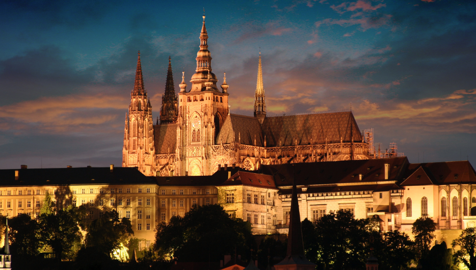 Prague at night