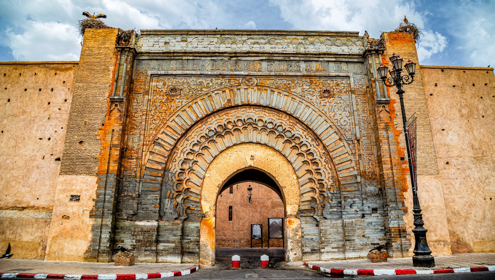 Bab Agnaou city gate in Marrakech