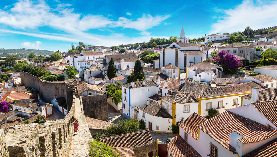 A panoramic view of Obidos 
