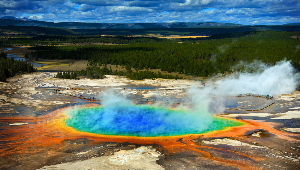 Grand Prismatic Pool at Yellowstone National Park