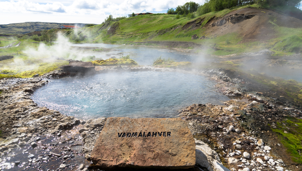 Vaðmálahver Hot Spring at Secret Lagoon, Iceland