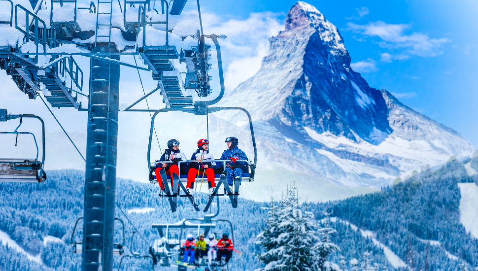 Matterhorn Ski Resort in Switzerland
