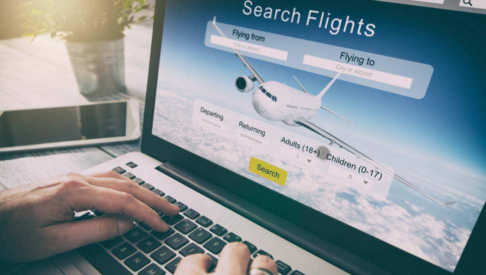 Booking flights online