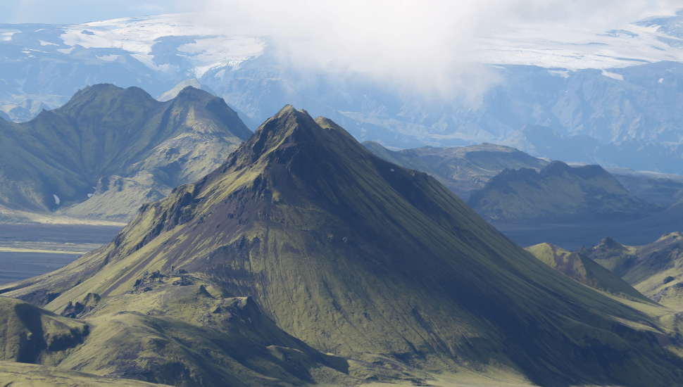 Stórasúla and Eyjafjallajökull, Iceland